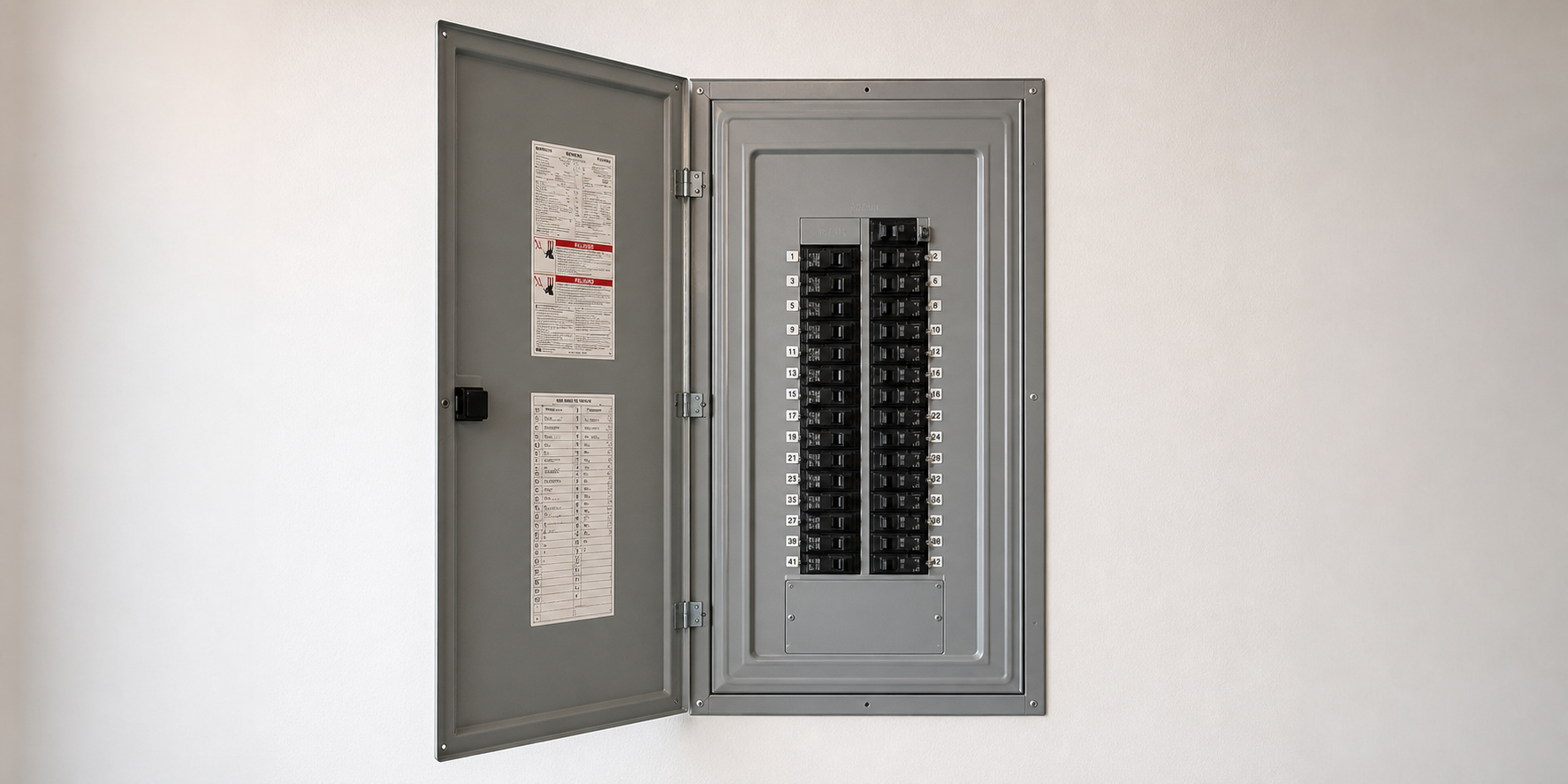 Electrical Panel on Plain Wall