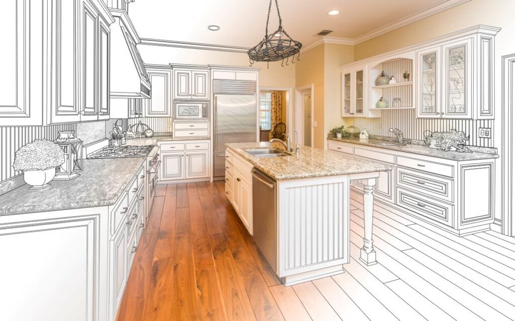 Kitchen Design Sketch