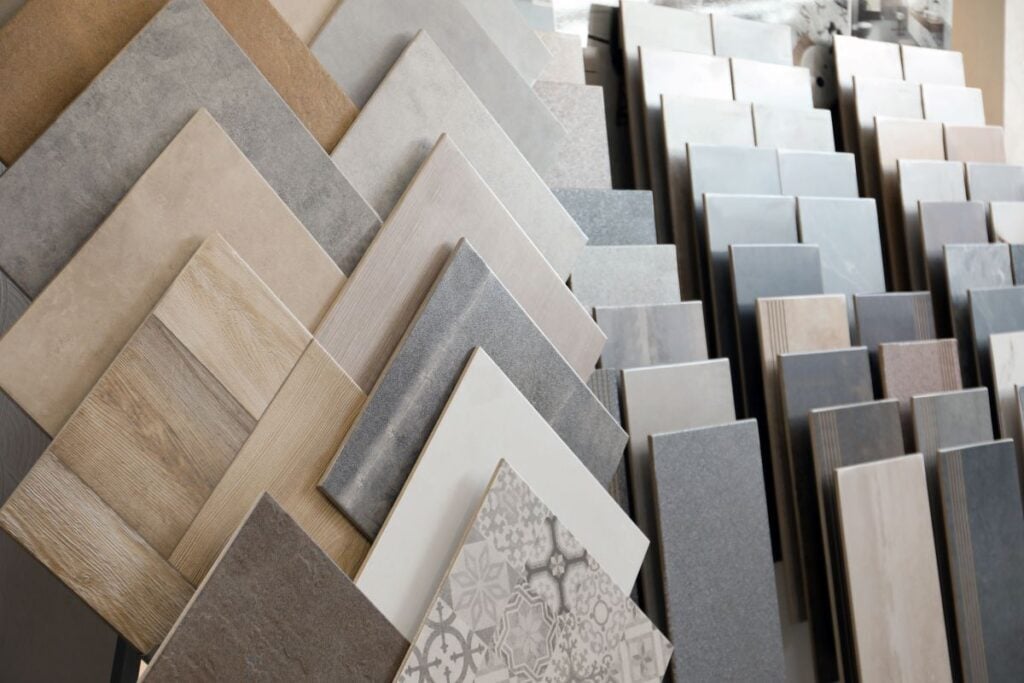 Tile samples for remodel projects