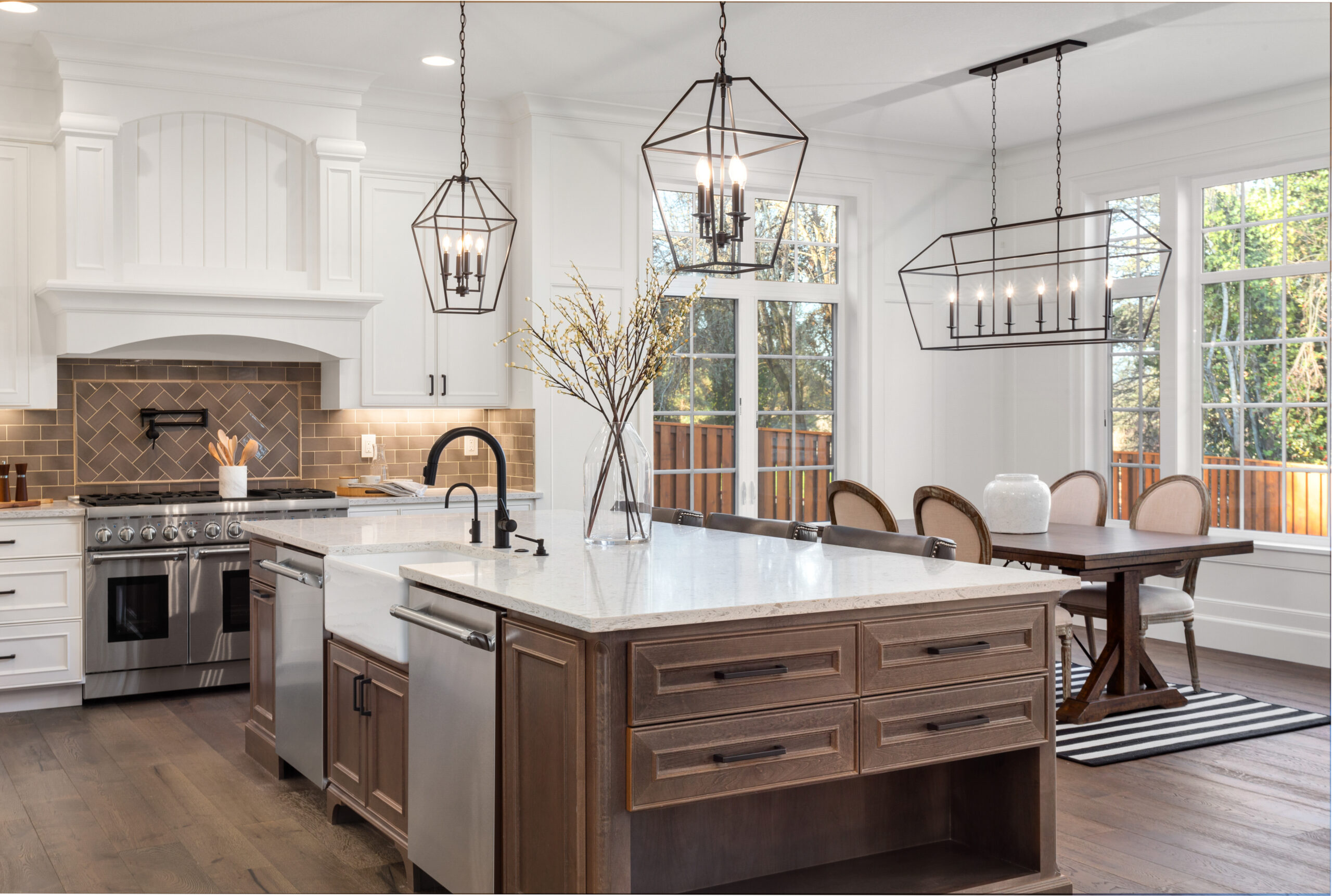 Beautiful remodeled kitchen with quartz countertops